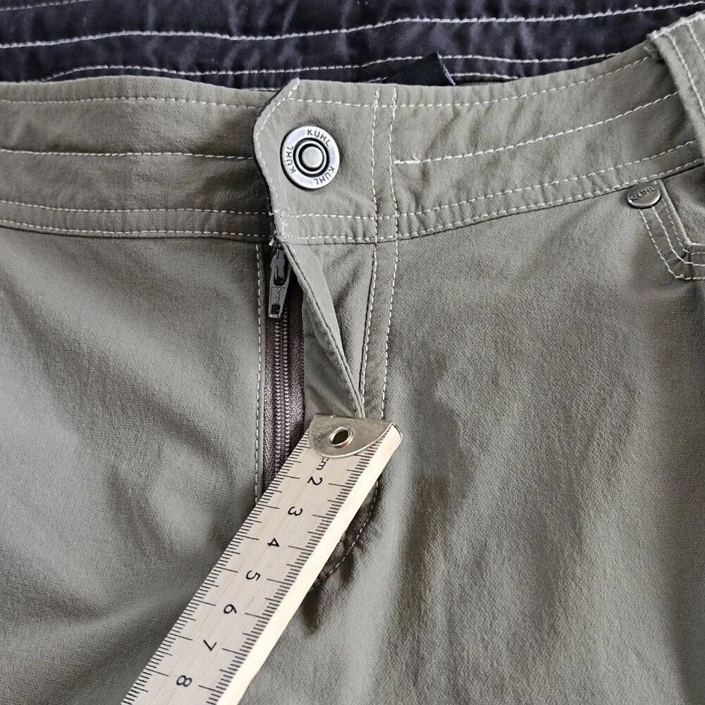 Kuhl Convertible Pants Womens 12 Regular Olive Khaki Anika Softshell Outdoors - Picture 9 of 16